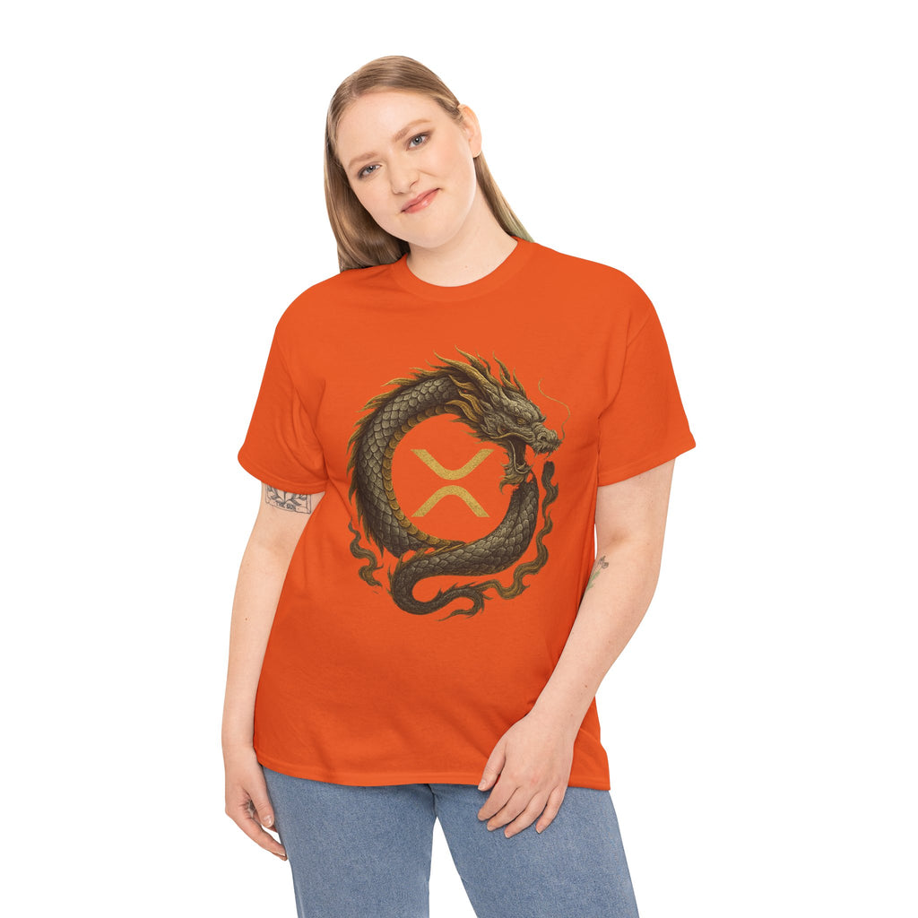 Dragon XRP Logo T-Shirt — Crypto XRP Circle Dragon Graphic Tee