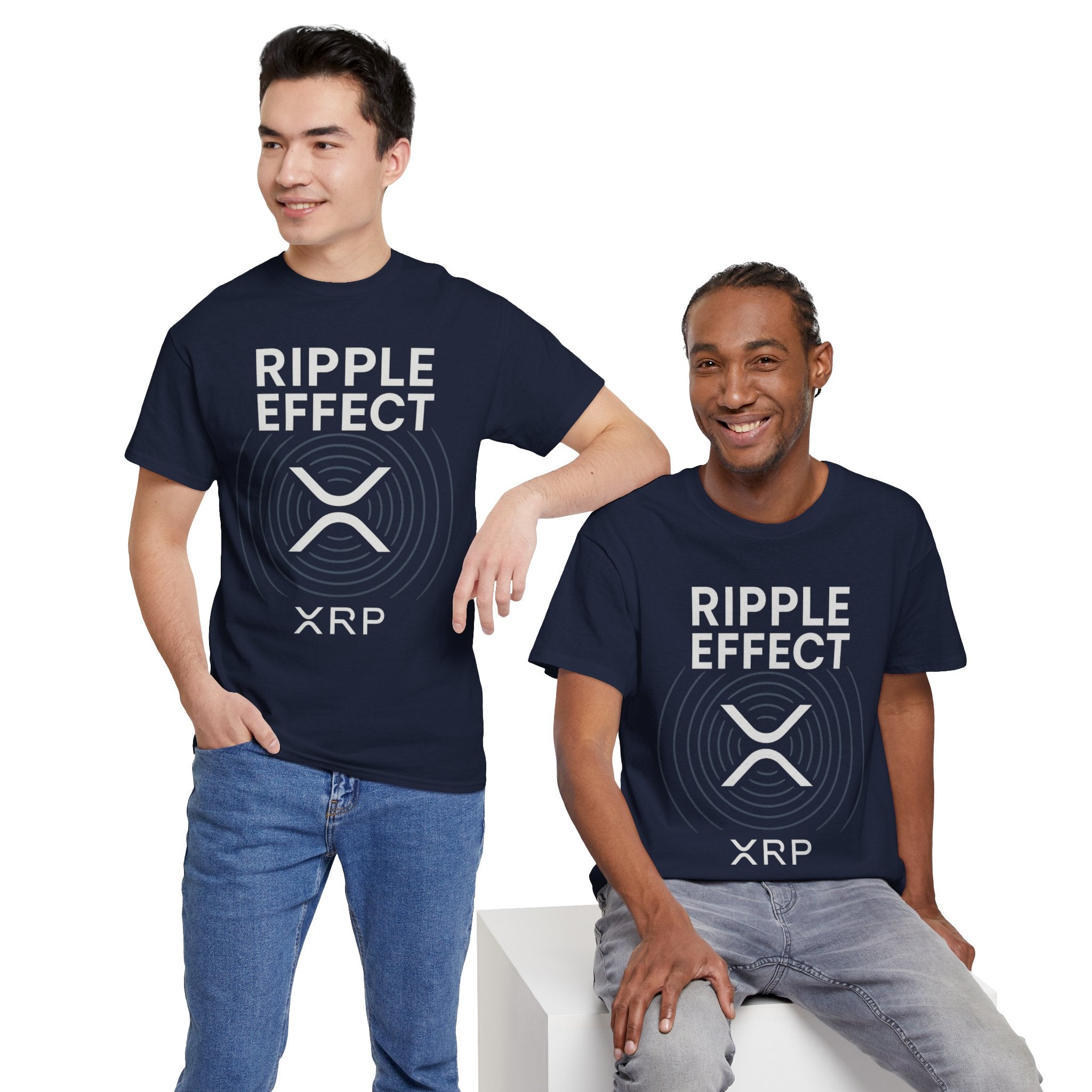 Ripple Effect XRP Tee — Minimal Cryptocurrency Logo T-Shirt