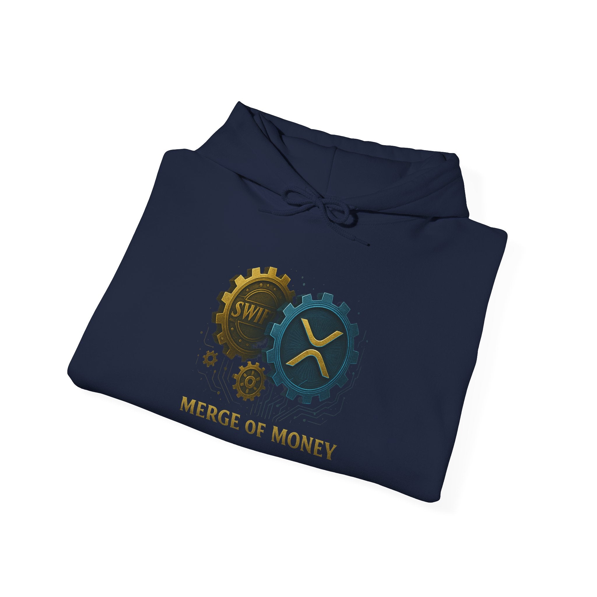 Merge of Money Hoodie — Financial Gears Graphic Pullover