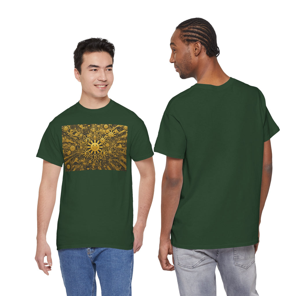 Sunflower Burst T‑Shirt — Golden Sunflower Pattern Tee
