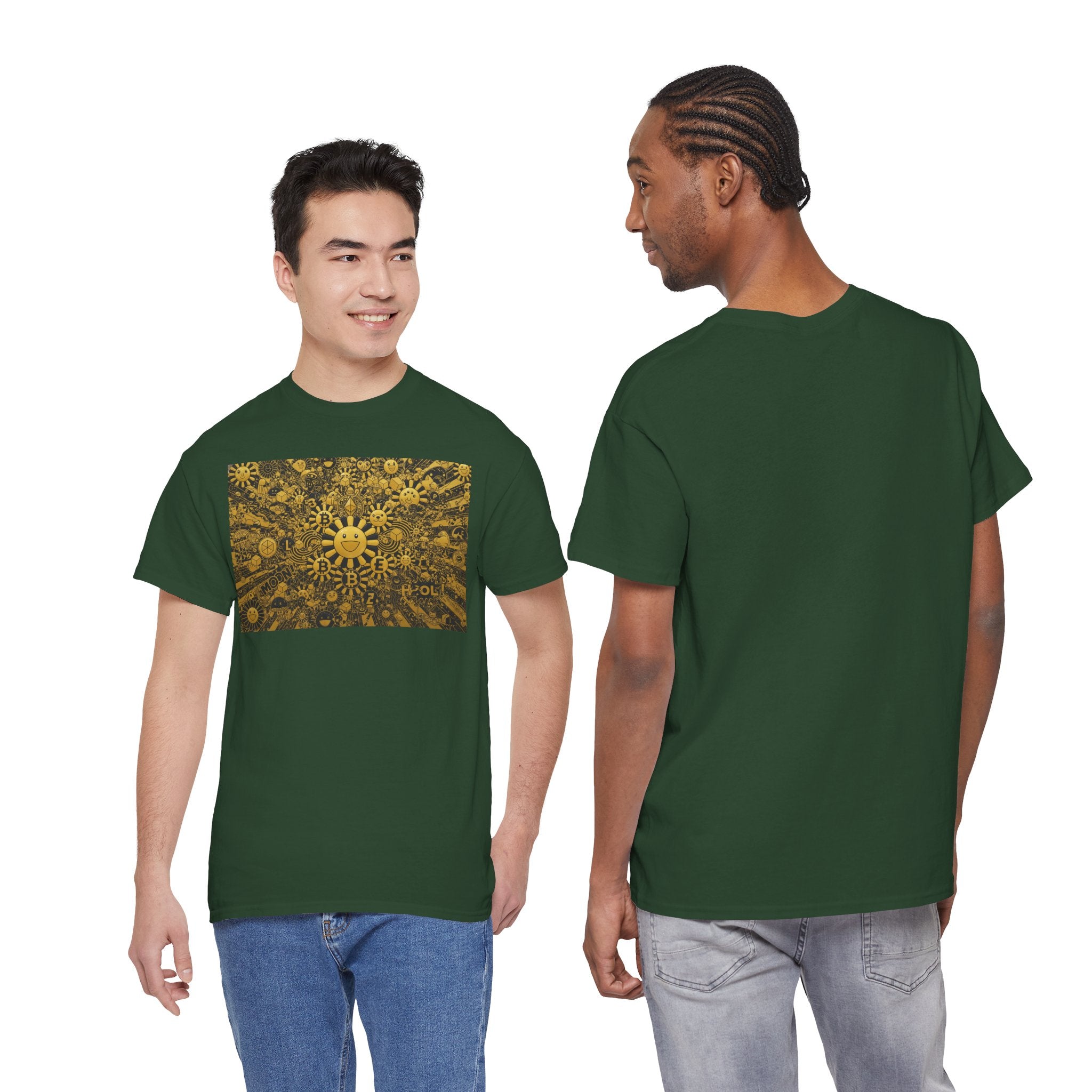 Sunflower Burst T‑Shirt — Golden Sunflower Pattern Tee