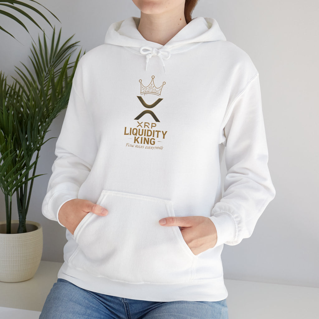 XRP Liquidity King Hoodie — Crypto Logo Pullover for Traders & Investors