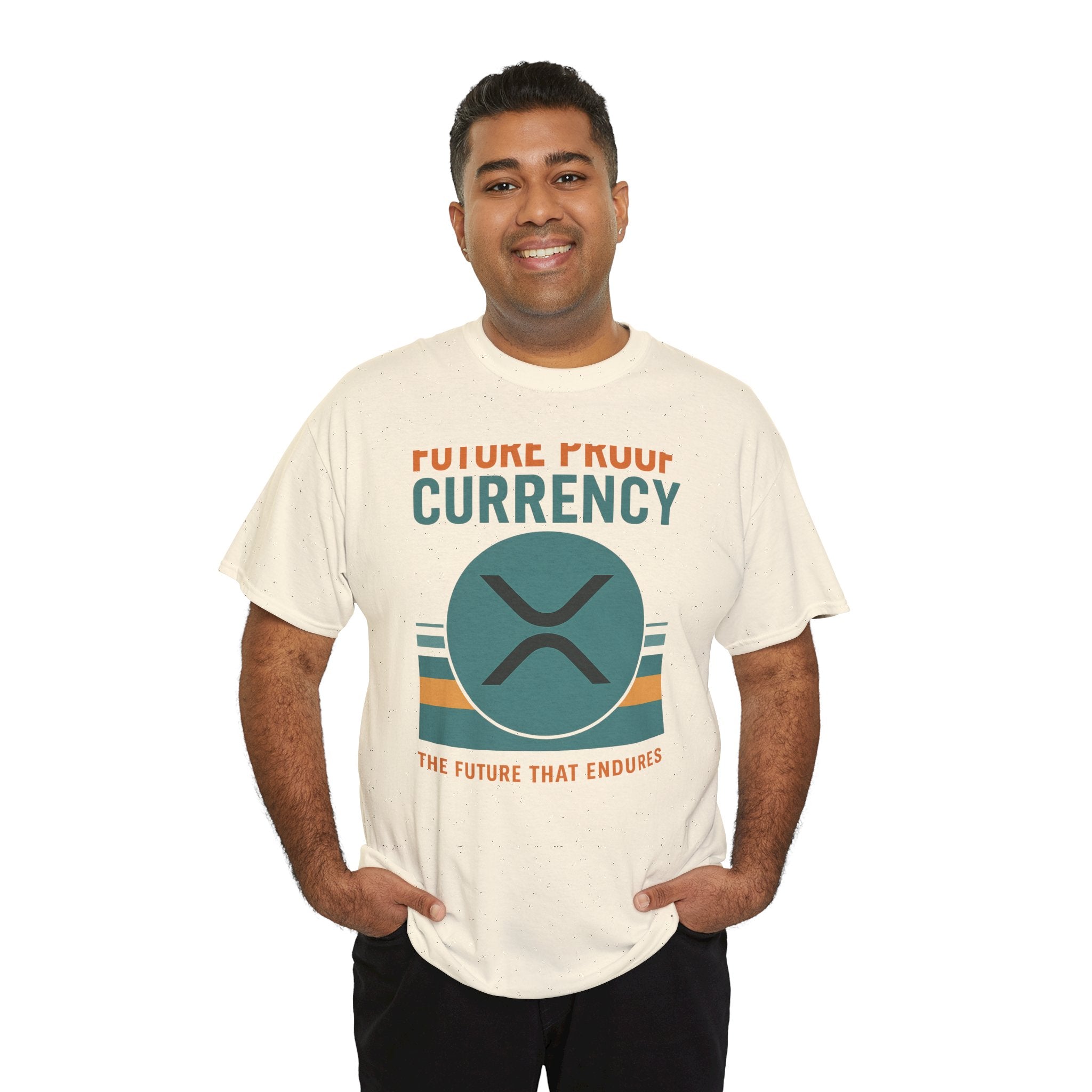 RIPPLE XRP 'Future Proof Currency' Graphic Tee — Crypto Retro Logo Shirt