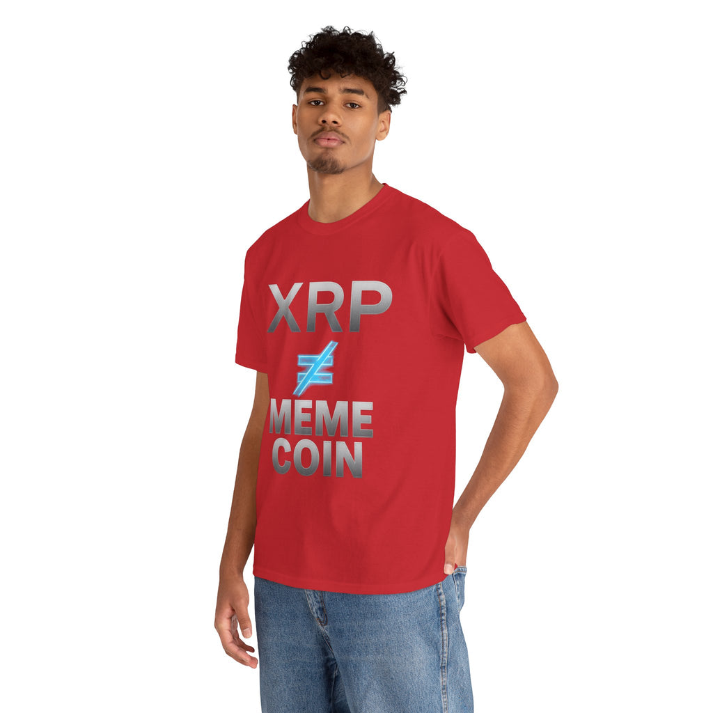 XRP ≠ Meme Coin T-Shirt — Crypto Investor Statement Tee