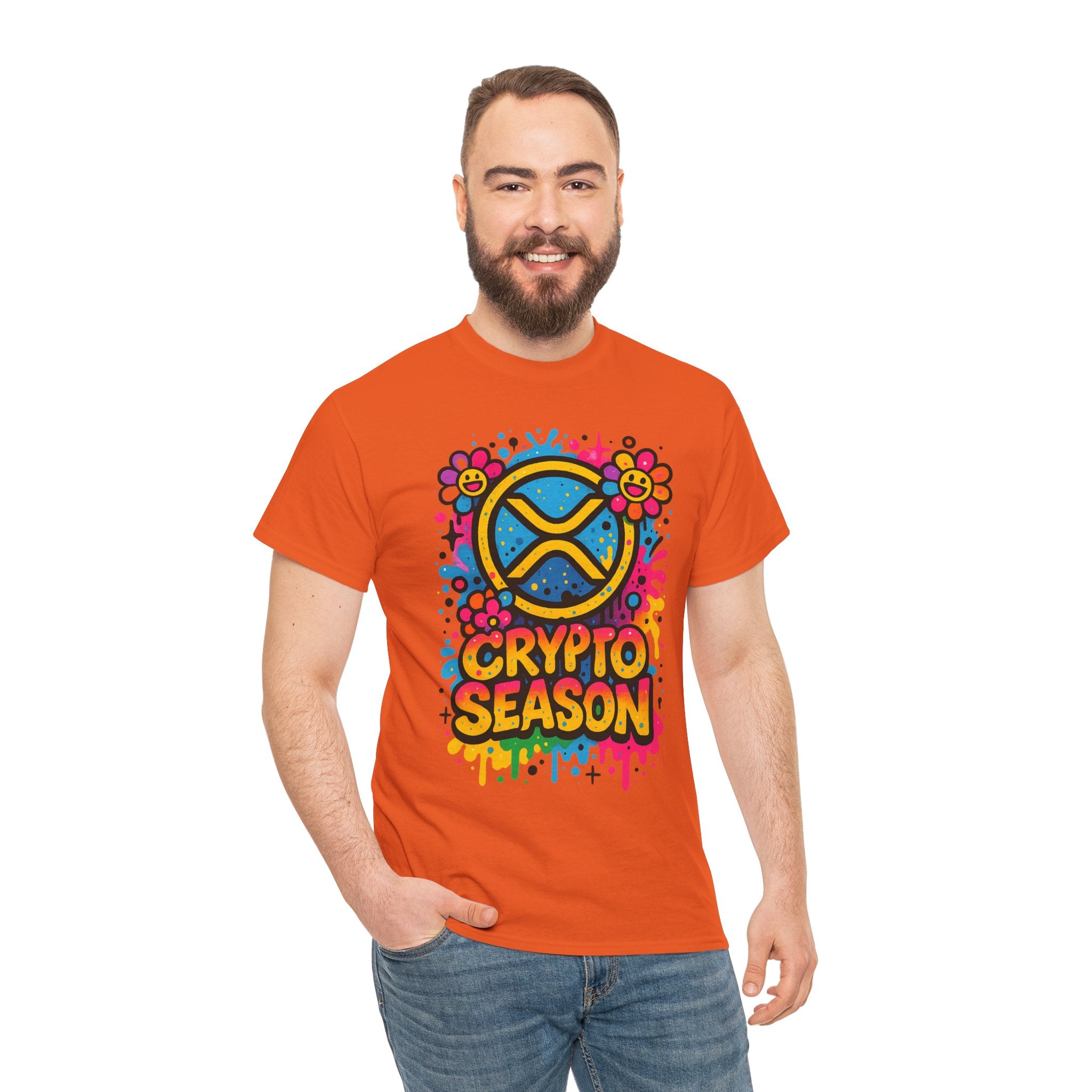 Crypto Season T-Shirt — Colorful Ripple XRP Logo Tee