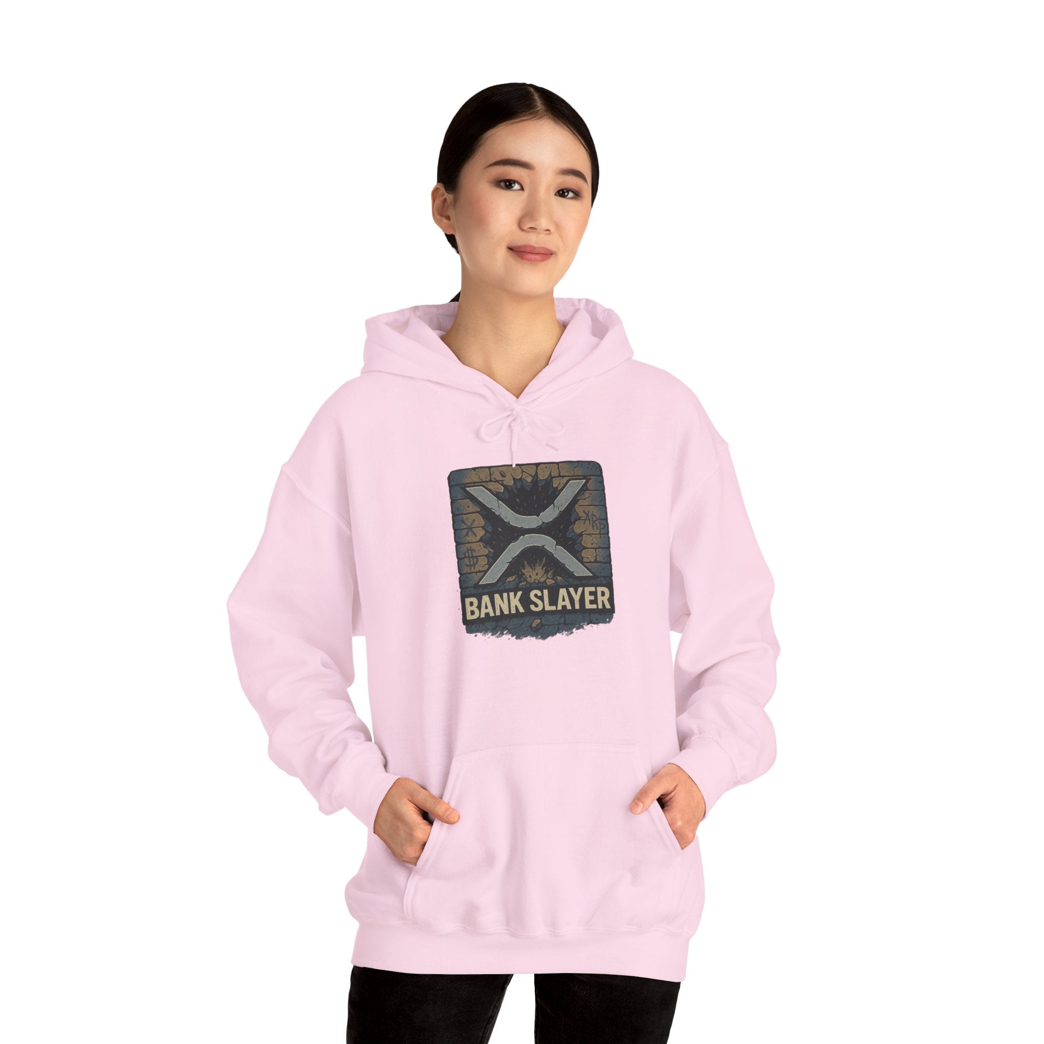 Bank Slayer Hoodie - Vintage Tactical Crest Graphic Sweatshirt