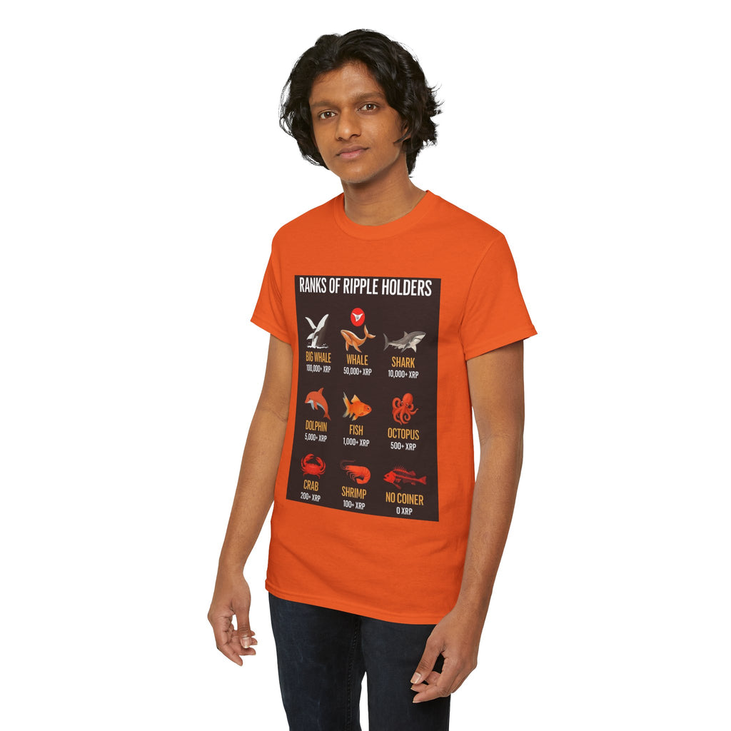 Crypto Ranks T-Shirt – "Ranks of Ripple Holders" Illustrated Guide
