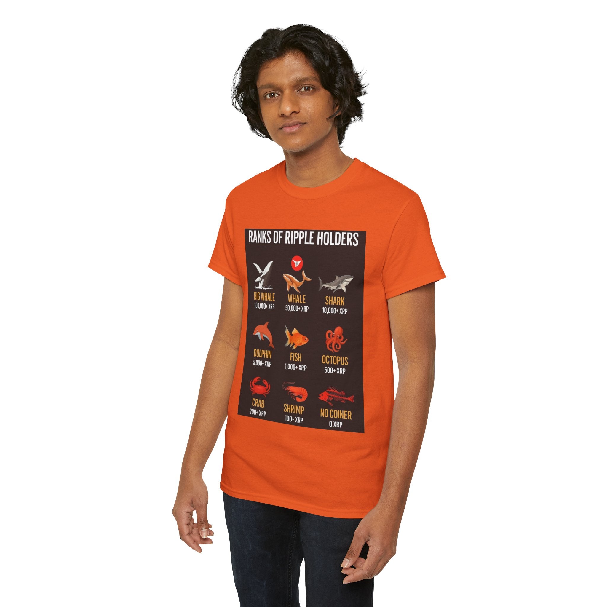 Crypto Ranks T-Shirt – "Ranks of Ripple Holders" Illustrated Guide