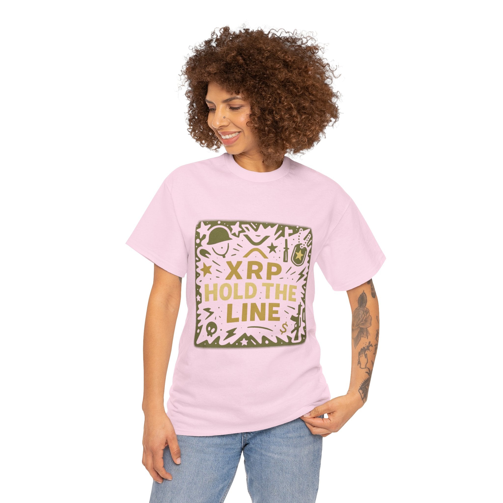 T-Shirt — XRP Hold The Line Crypto Graphic Tee