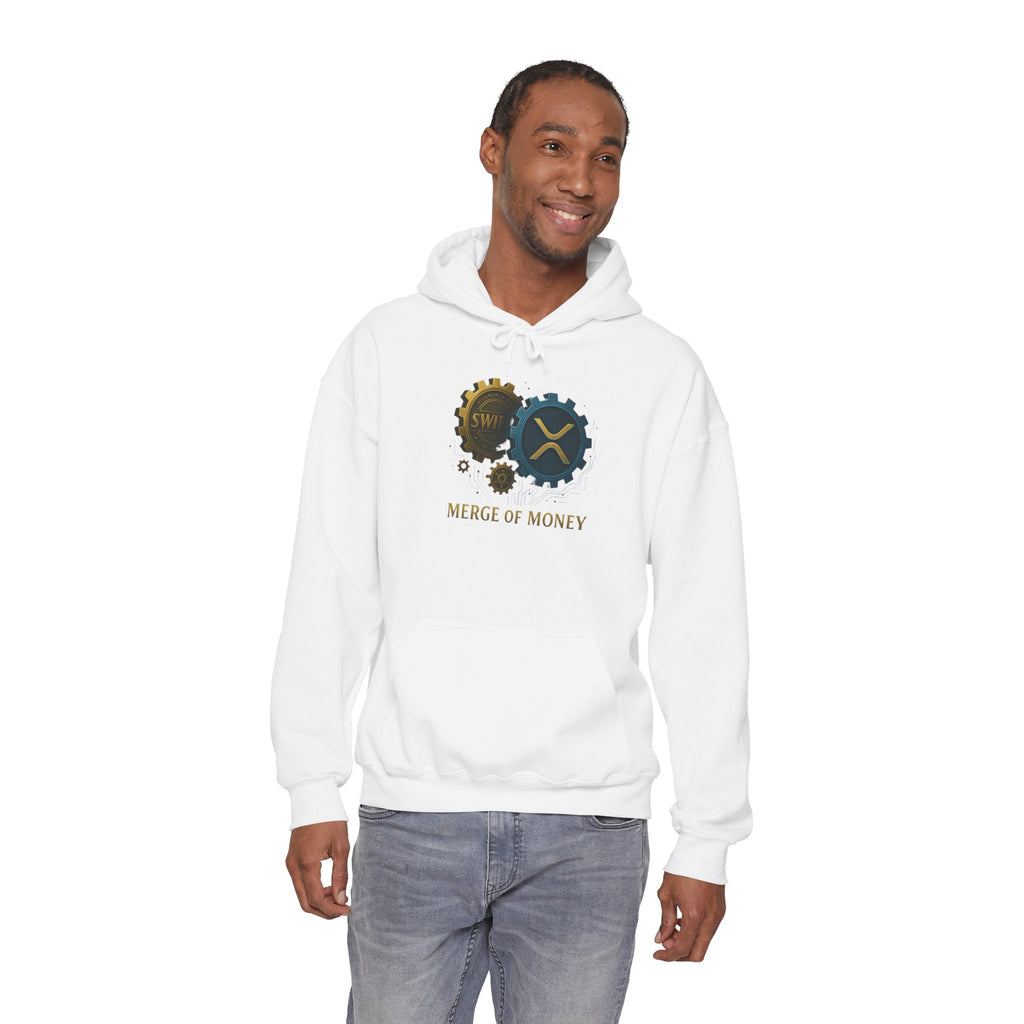 Merge of Money Hoodie — Financial Gears Graphic Pullover