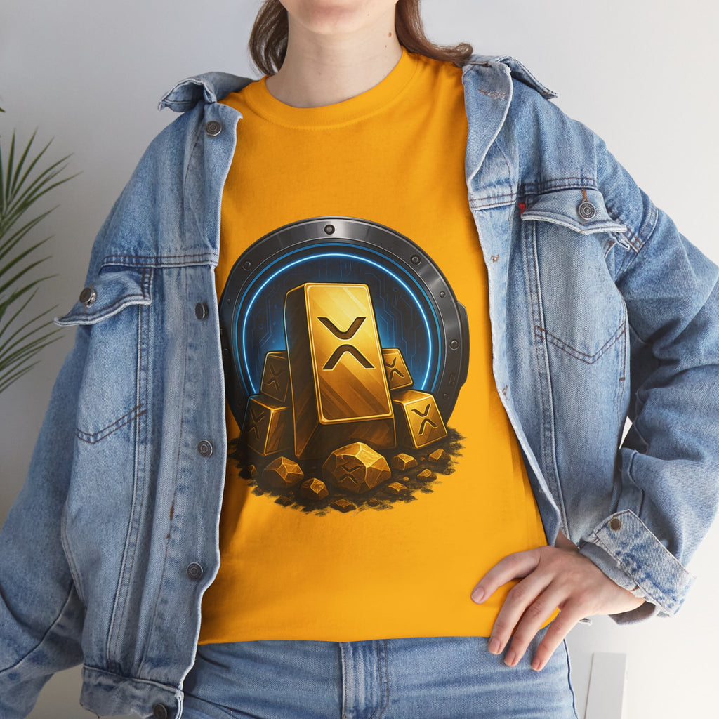 Crypto Gold Bars T-Shirt — Ripple (XRP) Stack Graphic Tee