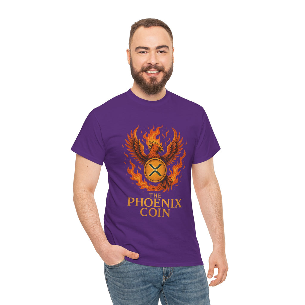 Phoenix Coin T‑Shirt — Fiery Phoenix Crypto Logo Tee