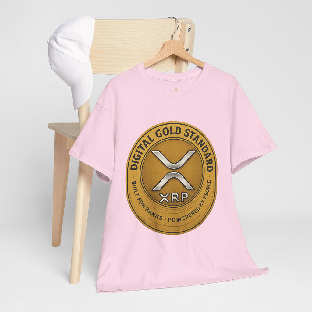 XRP Digital Gold Tee – Cryptocurrency Logo Shirt