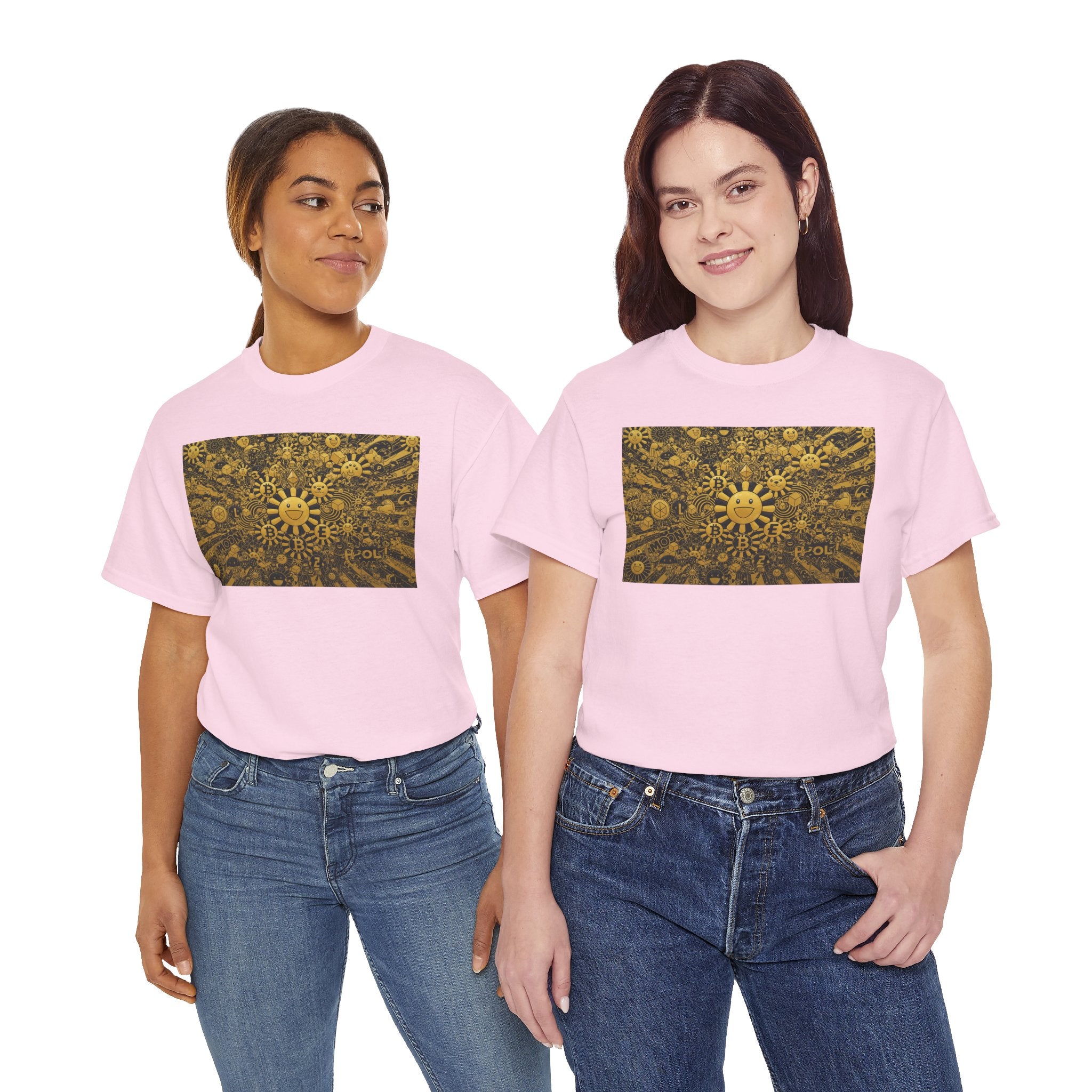 Sunflower Burst T‑Shirt — Golden Sunflower Pattern Tee