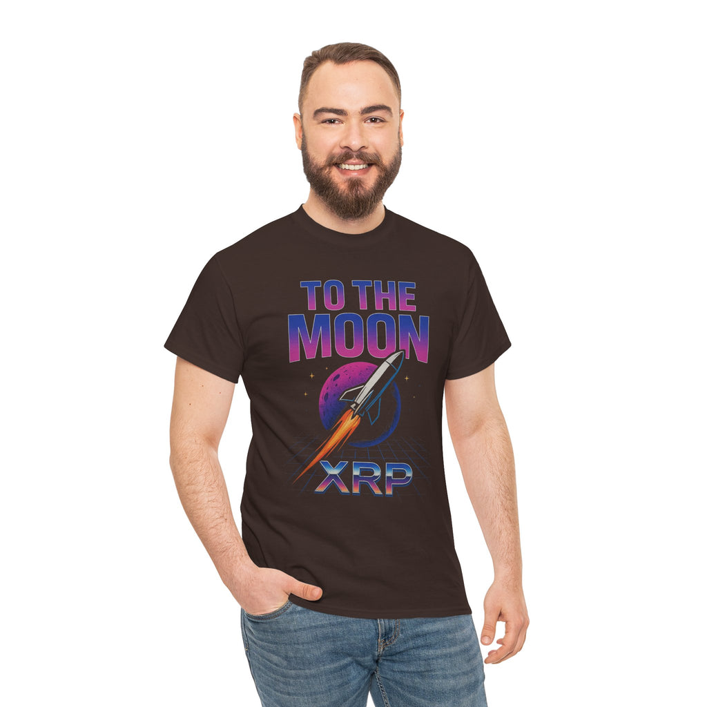 XRP 'To The Moon' T-Shirt — Crypto Investor Rocket Tee