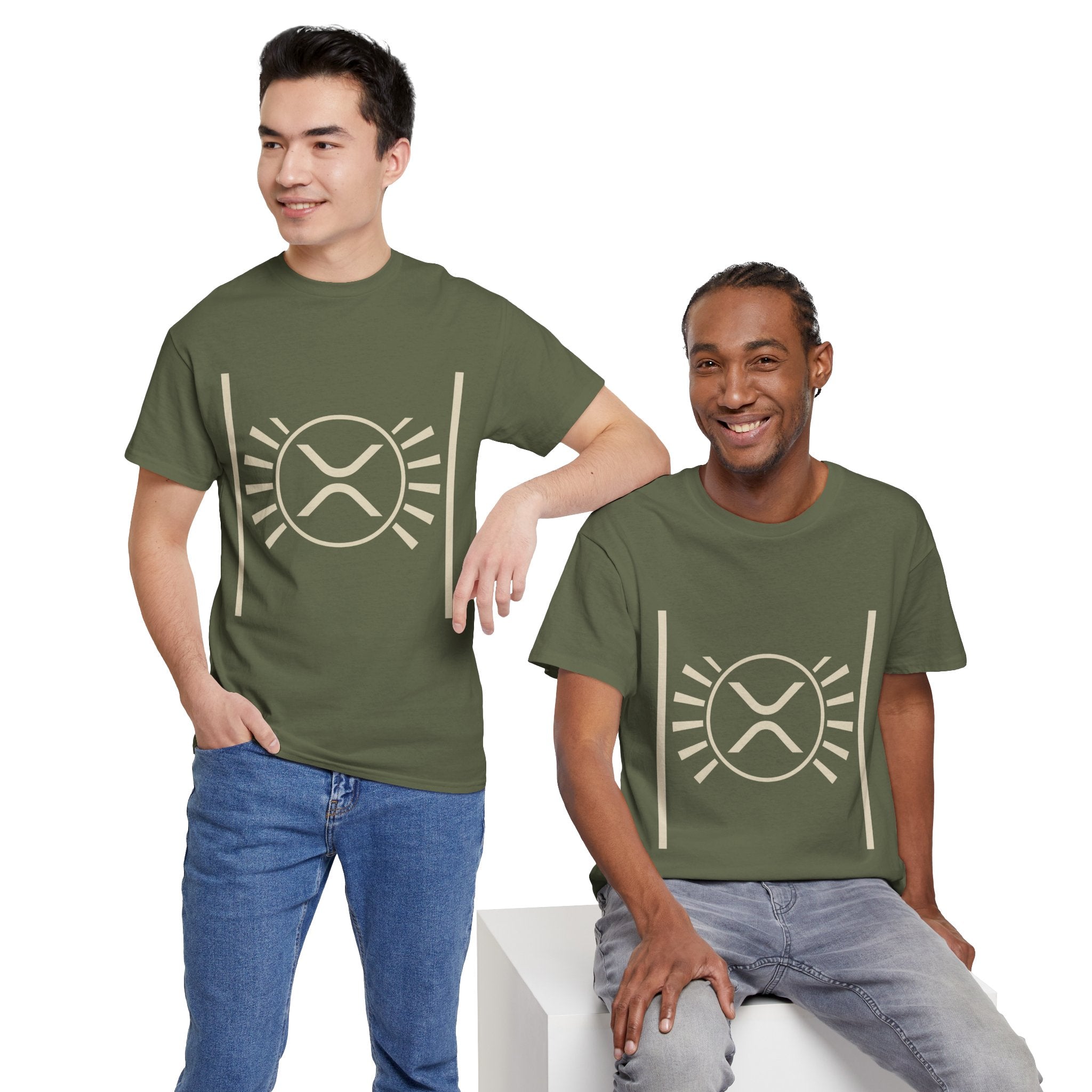 XRP Sun Logo T‑Shirt — Minimal Crypto Ripple Tee