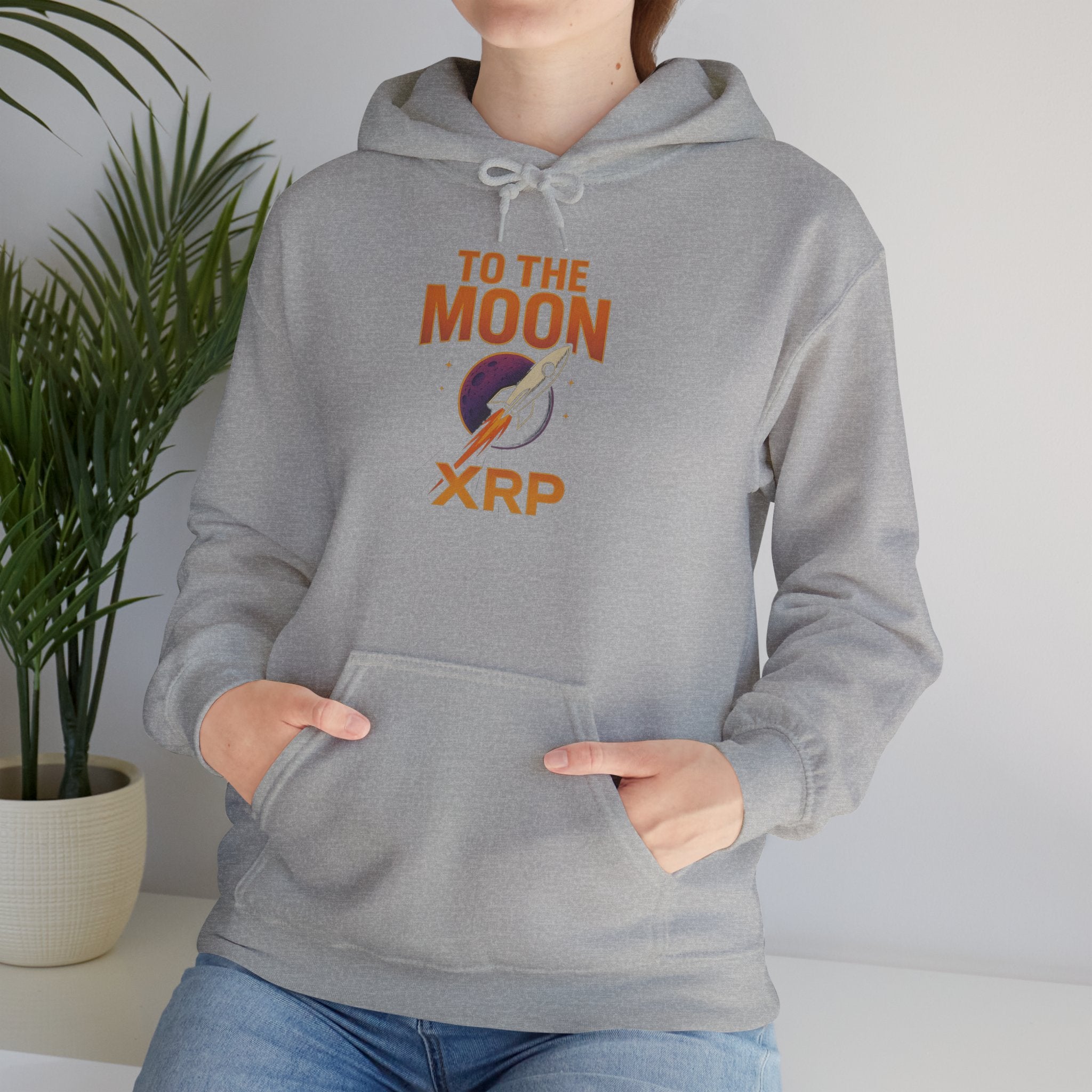 XRP To The Moon Hoodie — Crypto Investor Graphic Sweatshirt