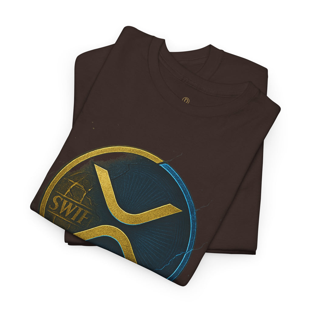XRP 'Replaces Swift' Cotton Tee — Crypto Ripple Logo T-Shirt