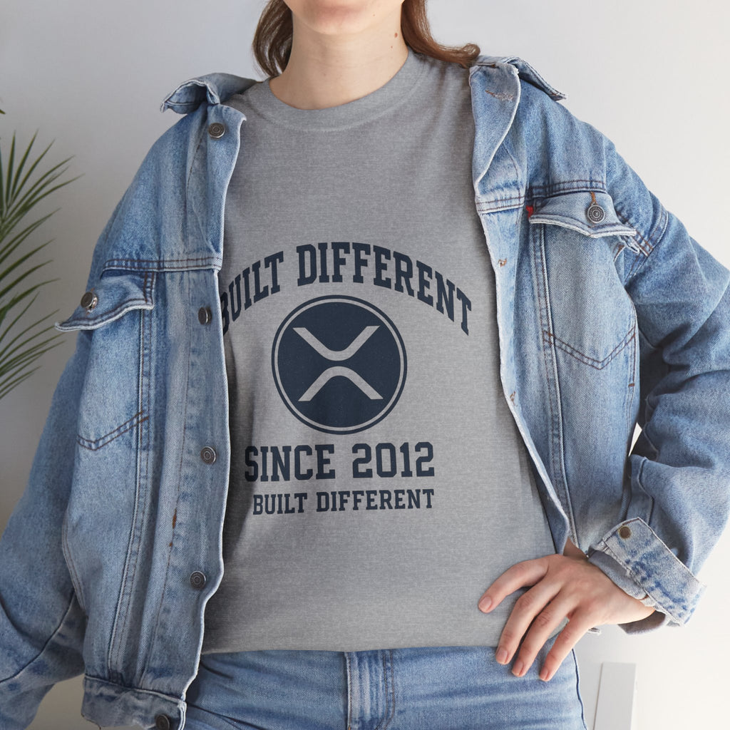 Built Different Since 2012 T-Shirt – Ripple XRP Logo Tee