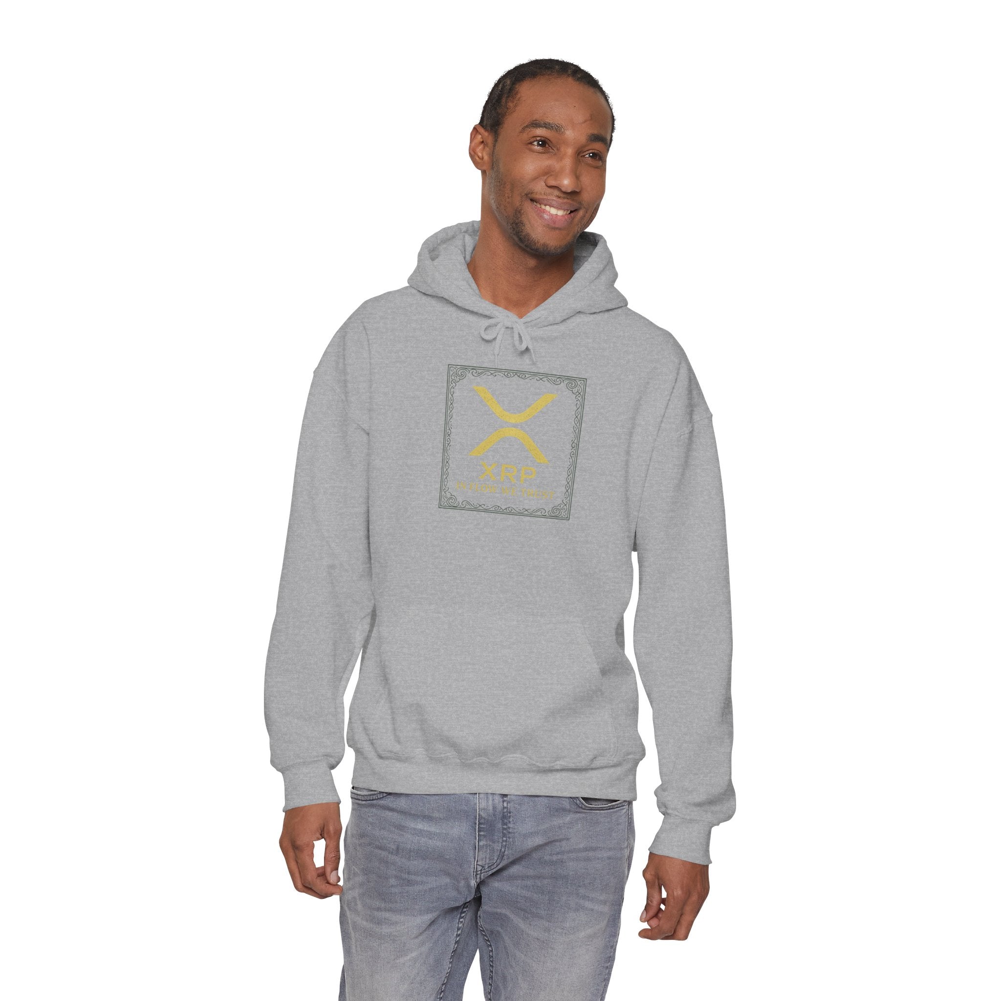 XRP Logo Hoodie – Gold Cryptocurrency Sweatshirt