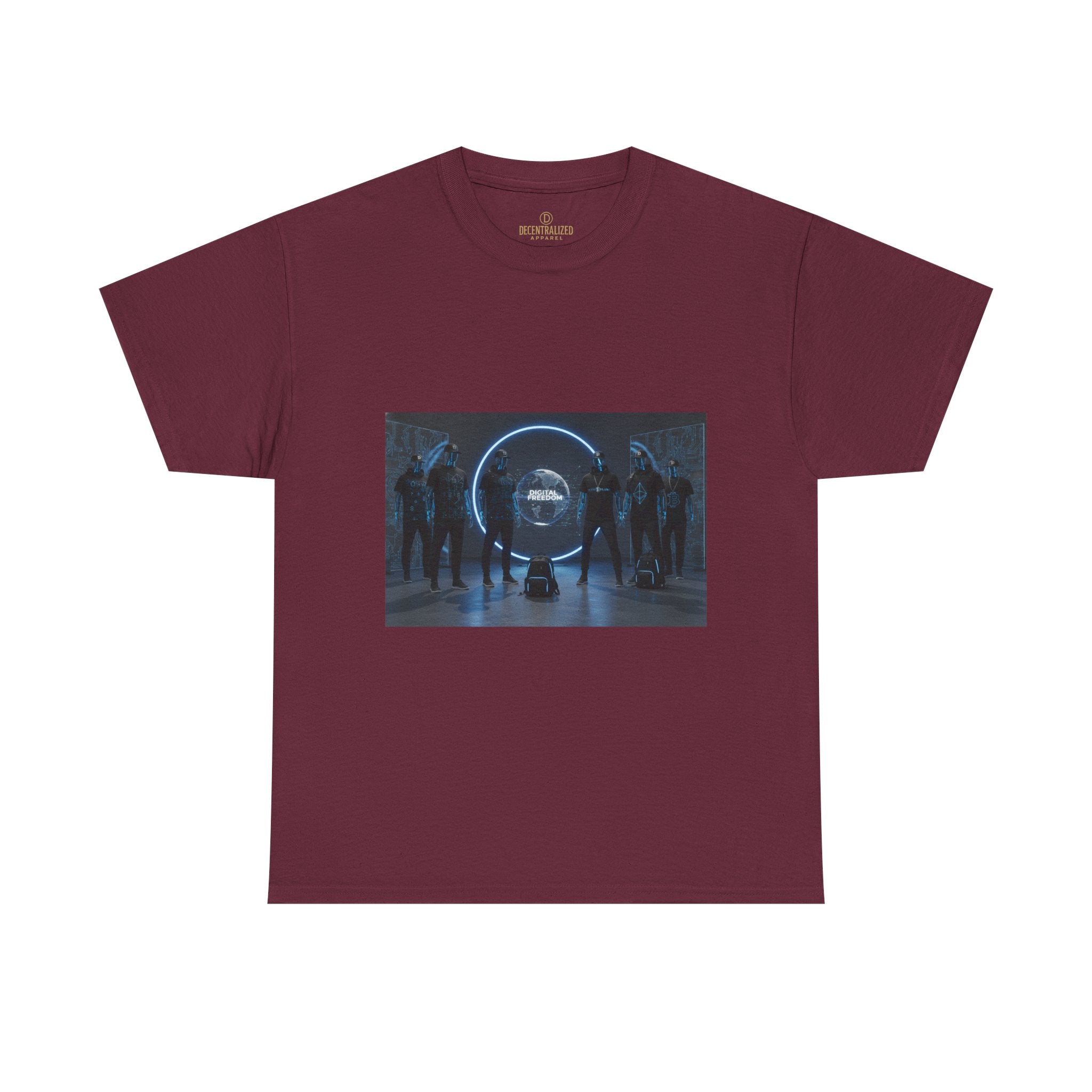 Sci‑Fi Portal Graphic Tee — Futuristic Neon Crew T-Shirt