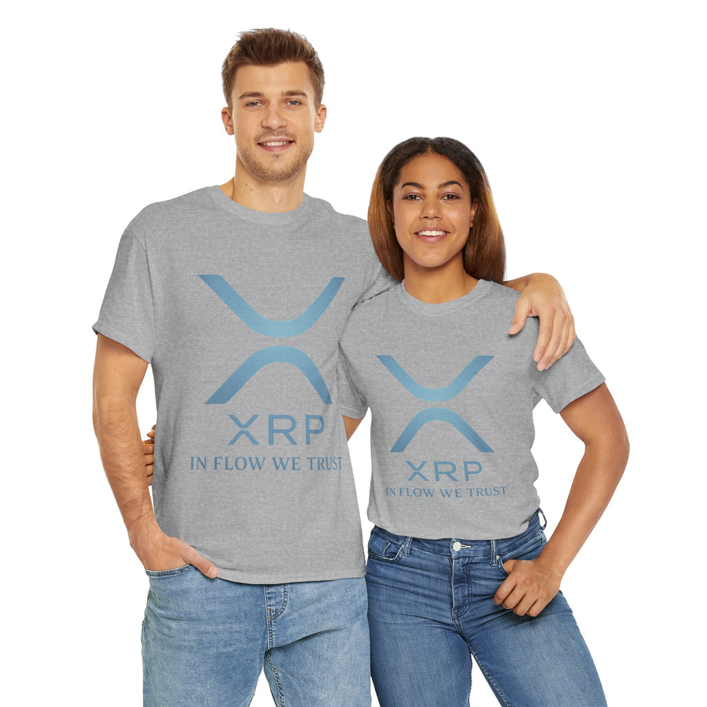 XRP Crypto Tee — "In Flow We Trust" Ripple Logo T-Shirt