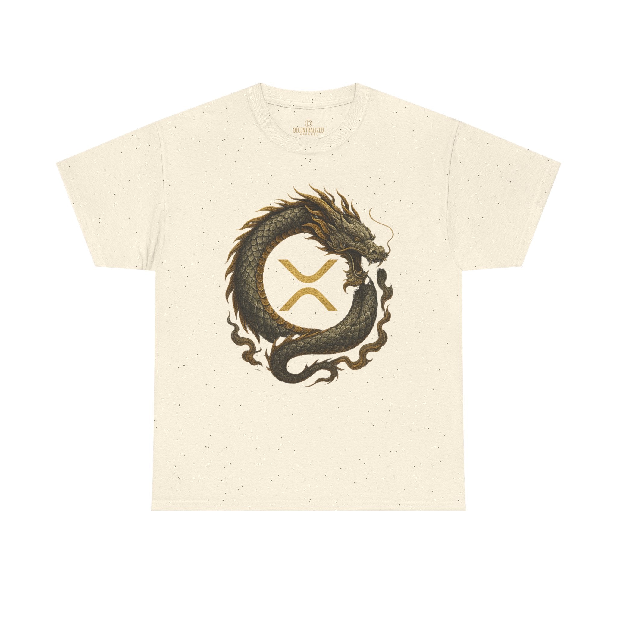 Dragon XRP Logo T-Shirt — Crypto XRP Circle Dragon Graphic Tee
