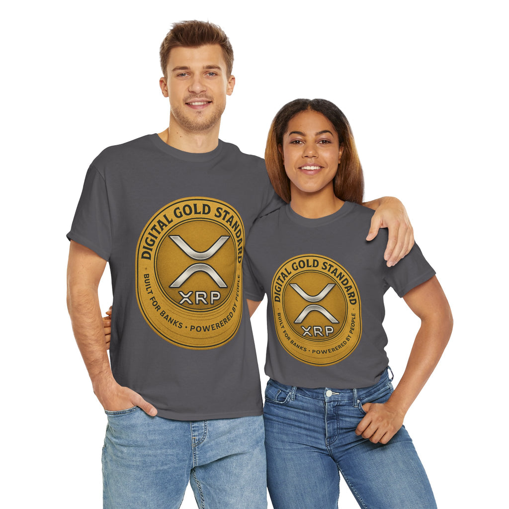 XRP Digital Gold Tee – Cryptocurrency Logo Shirt