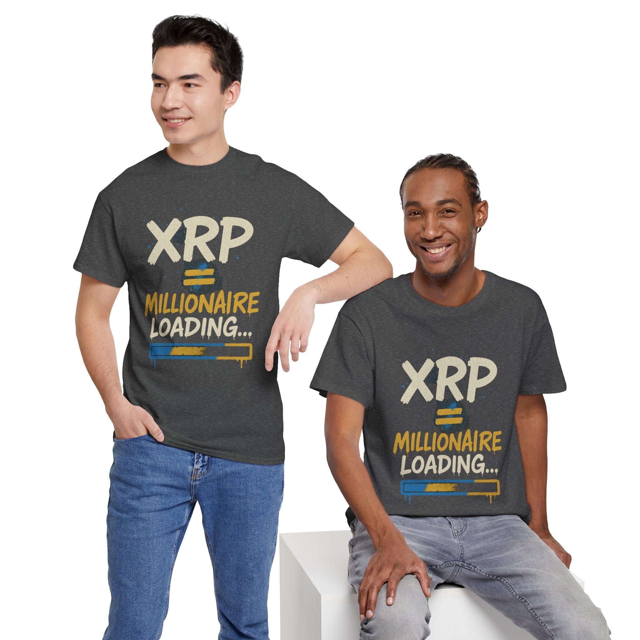 XRP Millionaire Loading T-Shirt — Crypto Investor Progress Tee